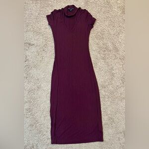 Ribbed choker midi dress size XS